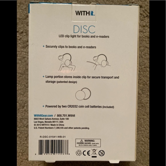 LED baseball clip light for books/e-readers - Picture 9 of 9